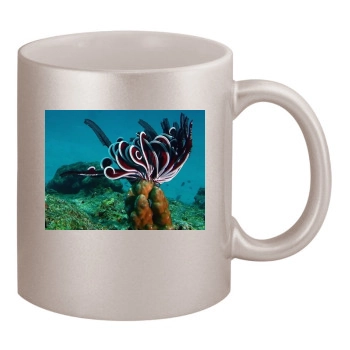 Underwater World 11oz Metallic Silver Mug