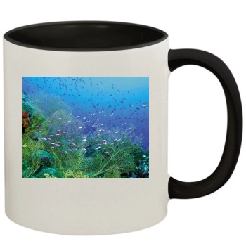 Underwater World 11oz Colored Inner & Handle Mug