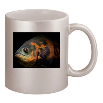 Underwater World 11oz Metallic Silver Mug