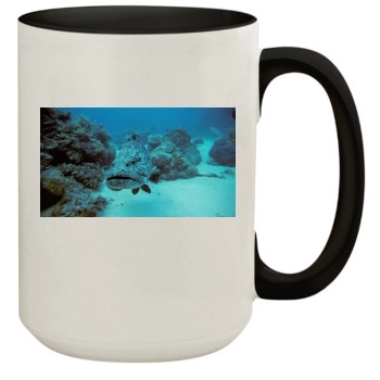 Underwater World 15oz Colored Inner & Handle Mug