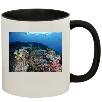 Underwater World 11oz Colored Inner & Handle Mug