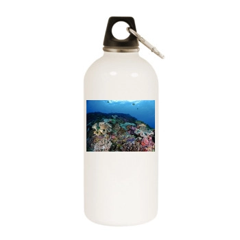 Underwater World White Water Bottle With Carabiner