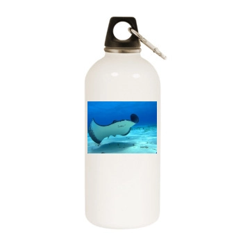 Underwater World White Water Bottle With Carabiner