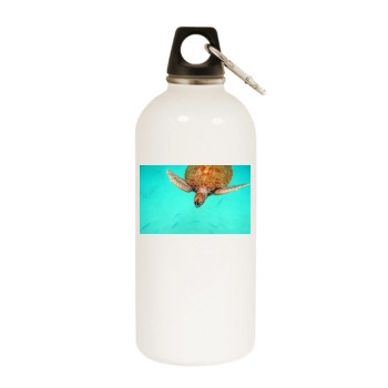 Underwater World White Water Bottle With Carabiner