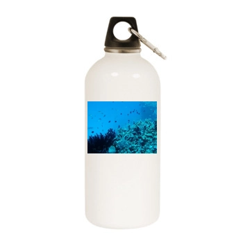 Underwater World White Water Bottle With Carabiner