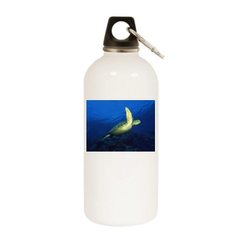 Underwater World White Water Bottle With Carabiner