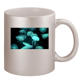 Underwater World 11oz Metallic Silver Mug