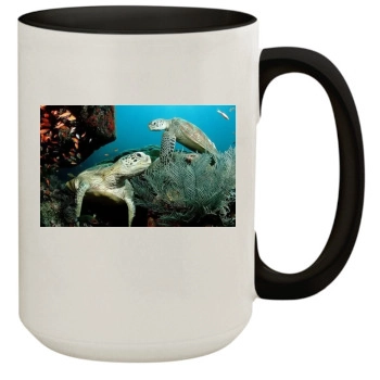 Underwater World 15oz Colored Inner & Handle Mug