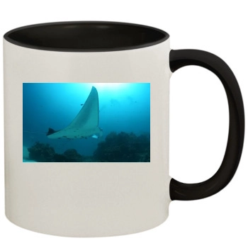 Underwater World 11oz Colored Inner & Handle Mug