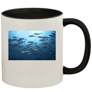 Underwater World 11oz Colored Inner & Handle Mug