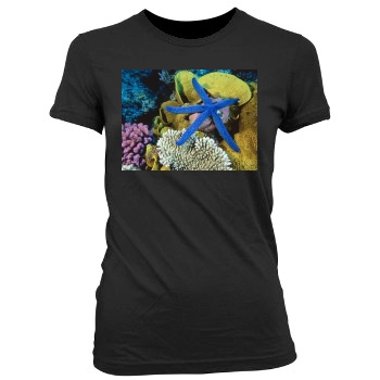 Underwater World Women's Junior Cut Crewneck T-Shirt