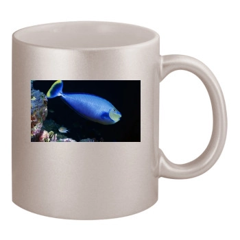 Underwater World 11oz Metallic Silver Mug