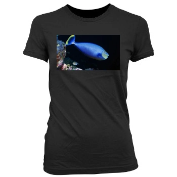 Underwater World Women's Junior Cut Crewneck T-Shirt