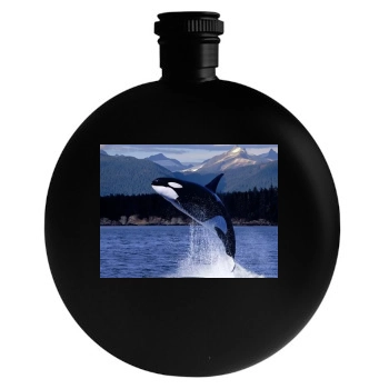 Underwater World Round Flask