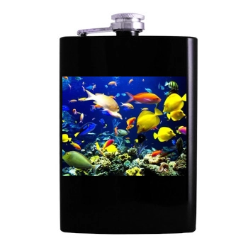 Underwater World Hip Flask