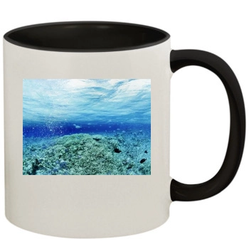 Underwater World 11oz Colored Inner & Handle Mug