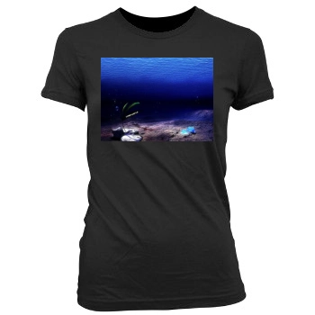 Underwater World Women's Junior Cut Crewneck T-Shirt