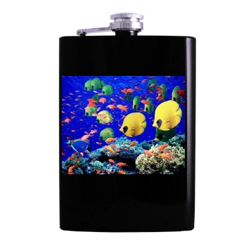 Underwater World Hip Flask