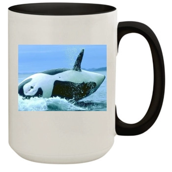 Underwater World 15oz Colored Inner & Handle Mug