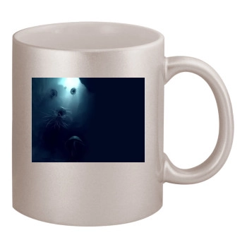 Underwater World 11oz Metallic Silver Mug