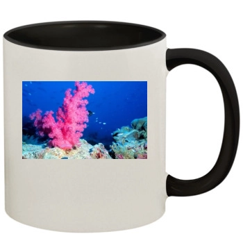 Underwater World 11oz Colored Inner & Handle Mug