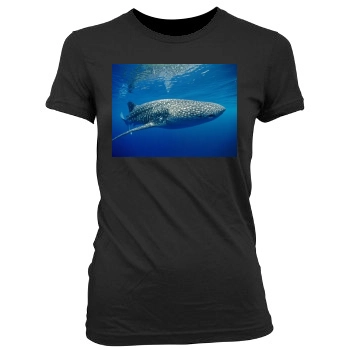 Underwater World Women's Junior Cut Crewneck T-Shirt