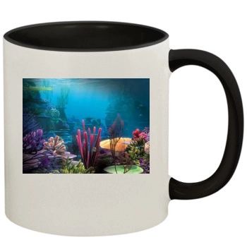 Underwater World 11oz Colored Inner & Handle Mug