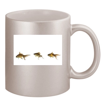 Underwater World 11oz Metallic Silver Mug