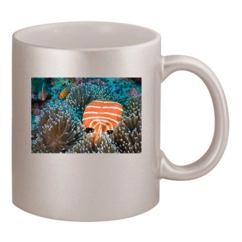 Underwater World 11oz Metallic Silver Mug