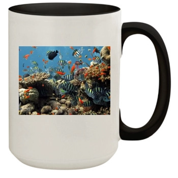 Underwater World 15oz Colored Inner & Handle Mug