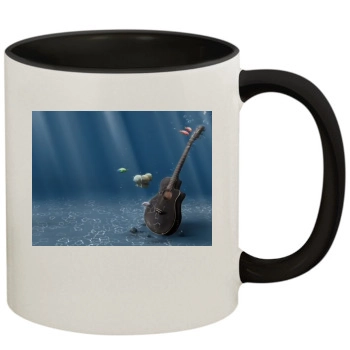 Underwater World 11oz Colored Inner & Handle Mug