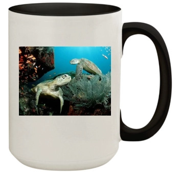 Underwater World 15oz Colored Inner & Handle Mug