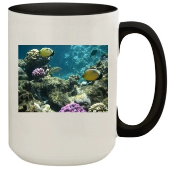 Underwater World 15oz Colored Inner & Handle Mug