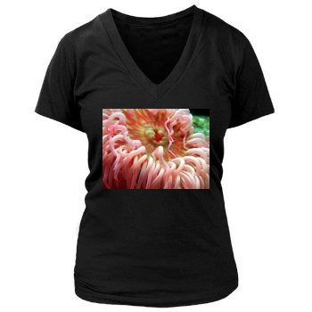 Underwater World Women's Deep V-Neck TShirt