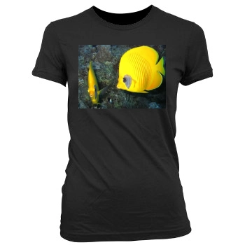 Underwater World Women's Junior Cut Crewneck T-Shirt