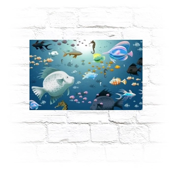 Underwater World Metal Wall Art