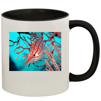 Underwater World 11oz Colored Inner & Handle Mug