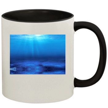 Underwater World 11oz Colored Inner & Handle Mug