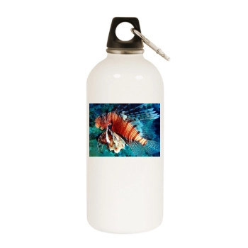 Underwater World White Water Bottle With Carabiner