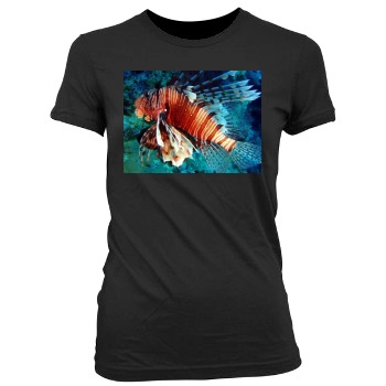 Underwater World Women's Junior Cut Crewneck T-Shirt