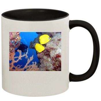 Underwater World 11oz Colored Inner & Handle Mug