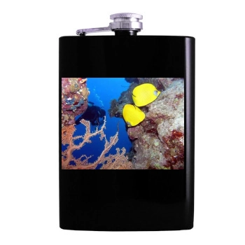 Underwater World Hip Flask