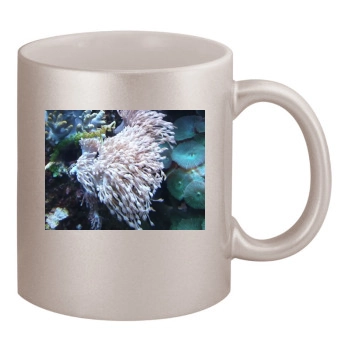 Underwater World 11oz Metallic Silver Mug