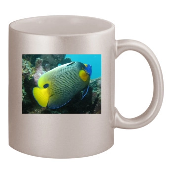 Underwater World 11oz Metallic Silver Mug