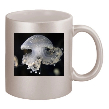 Underwater World 11oz Metallic Silver Mug