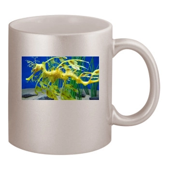 Underwater World 11oz Metallic Silver Mug