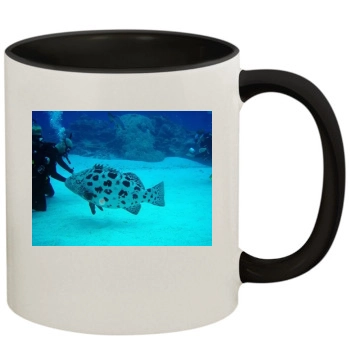 Underwater World 11oz Colored Inner & Handle Mug