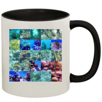 Underwater World 11oz Colored Inner & Handle Mug