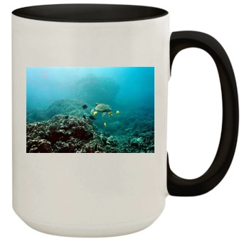 Underwater World 15oz Colored Inner & Handle Mug