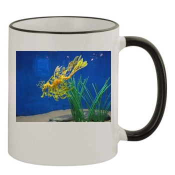 Underwater World 11oz Colored Rim & Handle Mug